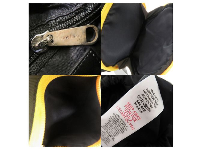 Zaino Burberry LEO da uomo Nero Cachi Giallo - vista 9