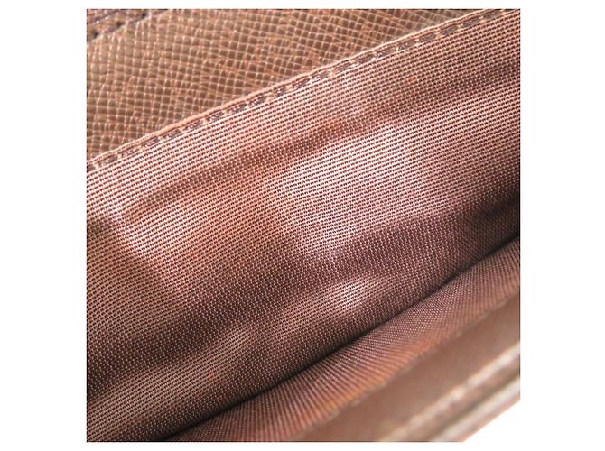 Borsa a tracolla in pelle Burberry Nova Check Marrone Beige - vista 10