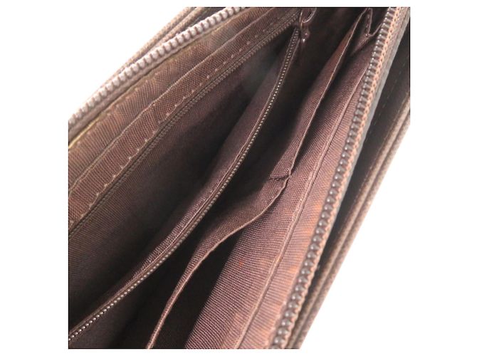 Borsa a tracolla in pelle Burberry Nova Check Marrone Beige - vista 7