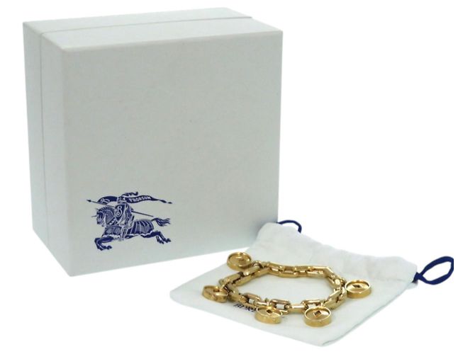 Bracciale con ciondolo a medaglione traforato Burberry D'oro - vista 2