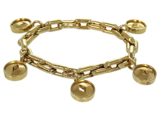 Bracciale con ciondolo a medaglione traforato Burberry D'oro - vista 4