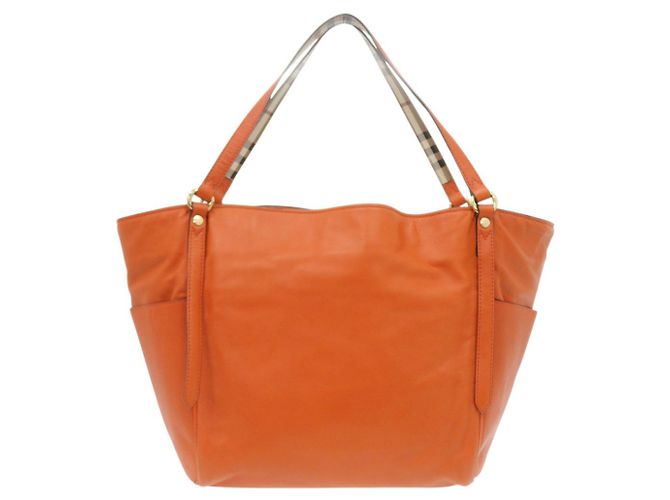 Burberry Small Canterbury Nova Check Ledertasche Orange - Ansicht 3