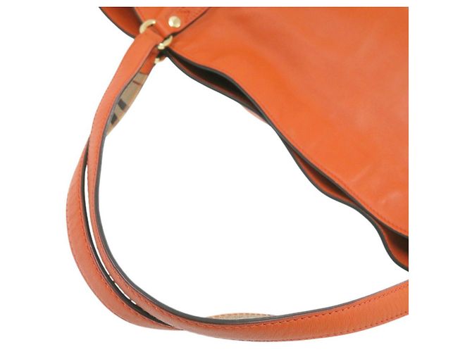 Burberry Small Canterbury Nova Check Ledertasche Orange - Ansicht 7