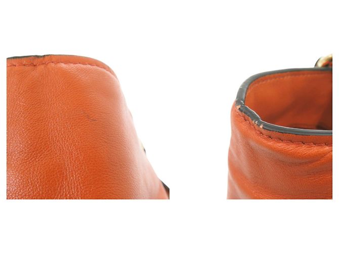 Burberry Small Canterbury Nova Check Ledertasche Orange - Ansicht 8