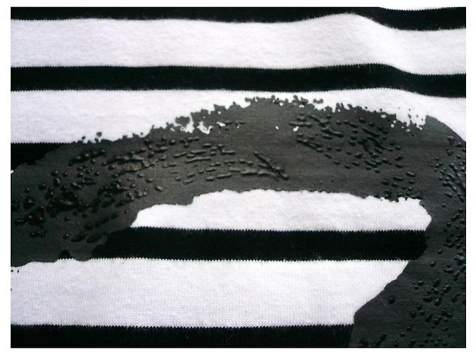 Chanel Top Marinière a Righe Bianco e Nero Monogramma TM - vista 4