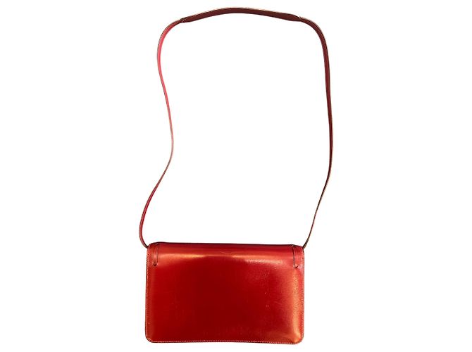 Hermès Schultertasche aus Bordeaux-Leder - Ansicht 3