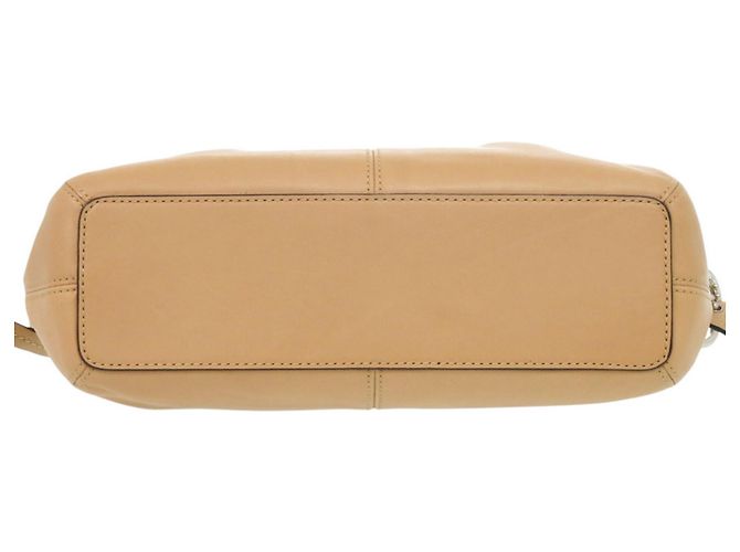 Bolsa de ombro Coach em couro marrom - vista 3