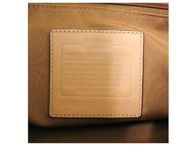 Bolsa de ombro Coach em couro marrom - vista 8