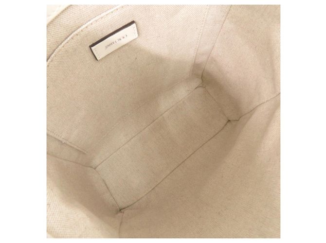Borsa Tote Jimmy Choo Bria N S in pelle con borchie a stella Bianco - vista 8