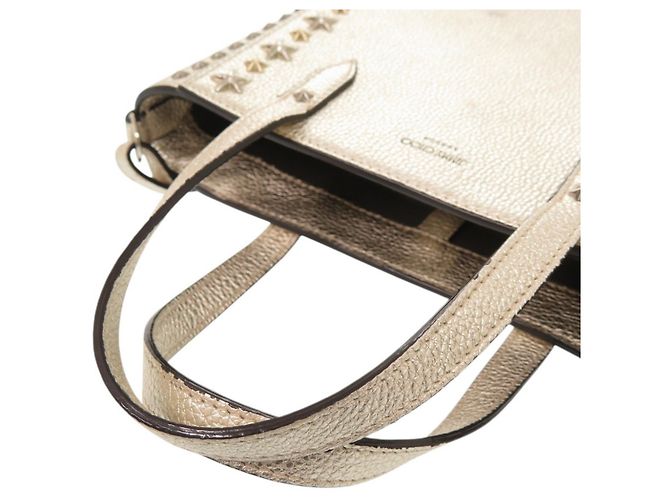 Borsa Tote in pelle con borchie a stella Jimmy Choo PEGASI N S D'oro - vista 6