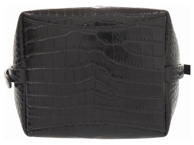 Borsa secchiello Jimmy Choo Varenne 2-Way in pelle goffrata Nero - vista 8