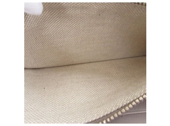 Jimmy Choo Malou Leder Geldbörse Silber Rund Zip Long Wallet - Ansicht 5