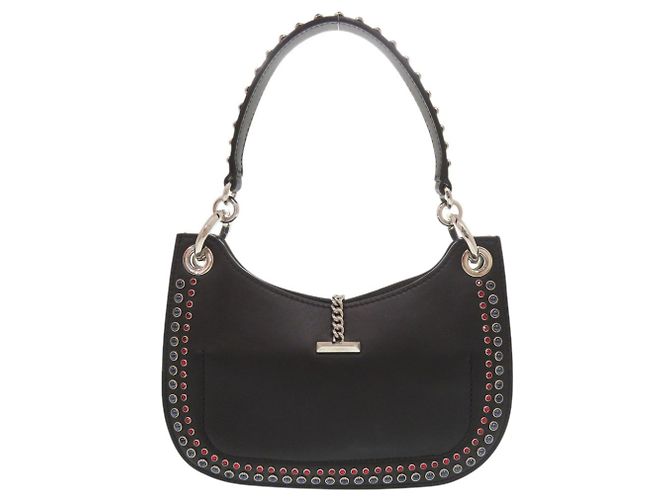 Borsa a tracolla in pelle Jimmy Choo Varenne Hobo Nero - vista 3