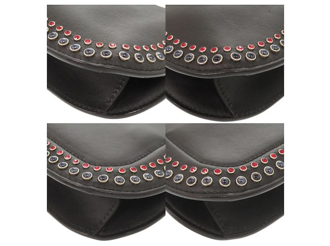Borsa a tracolla in pelle Jimmy Choo Varenne Hobo Nero - vista 5