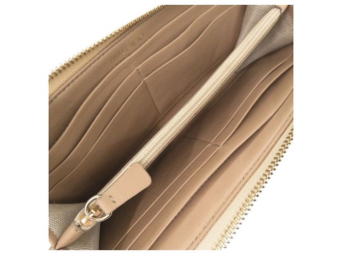 Cartera larga de piel Star Studded Jimmy Choo Dorado - vista 5