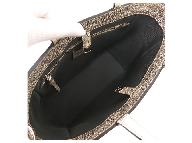 Borsa a mano Jimmy Choo Pegassi in pelle dorata con borchie a stella D'oro - vista 8