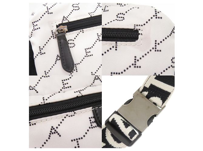 Stella Mc Cartney Stella McCartney Marsupio / Borsa a tracolla Nero Bianco - vista 9