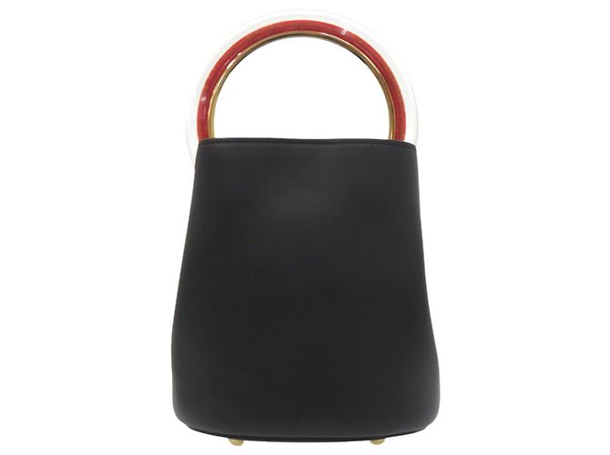 Marni Panier 2-Way Bucket Bag Negro - vista 2