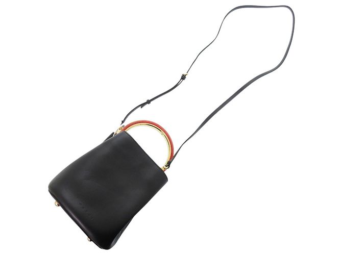 Marni Panier 2-Way Bucket Bag Negro - vista 7