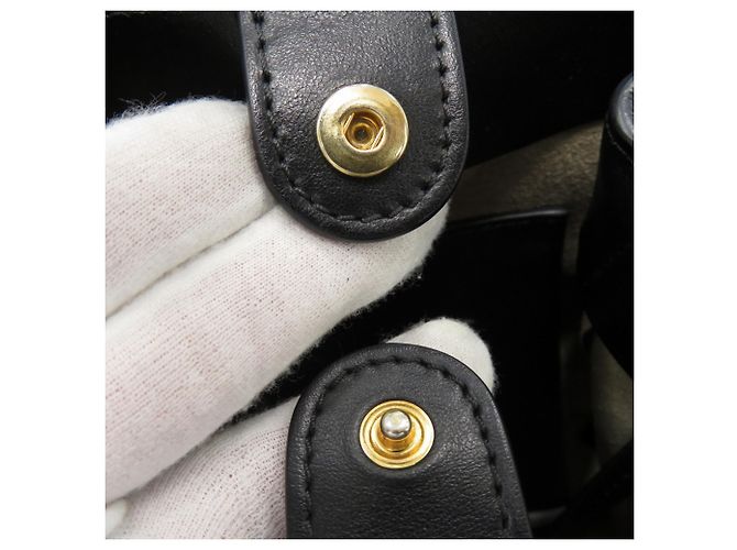 Borsa a mano 2-Way Marni Panier in pelle nera Nero - vista 8
