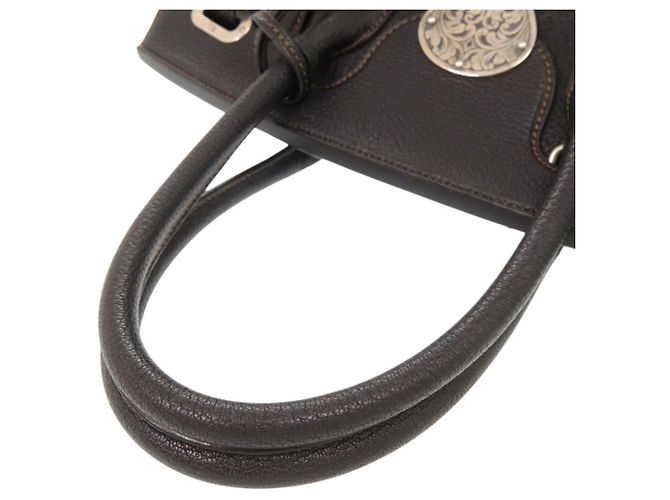 Borsa Ralph Lauren Ricky 33 Marrone Nero - vista 6