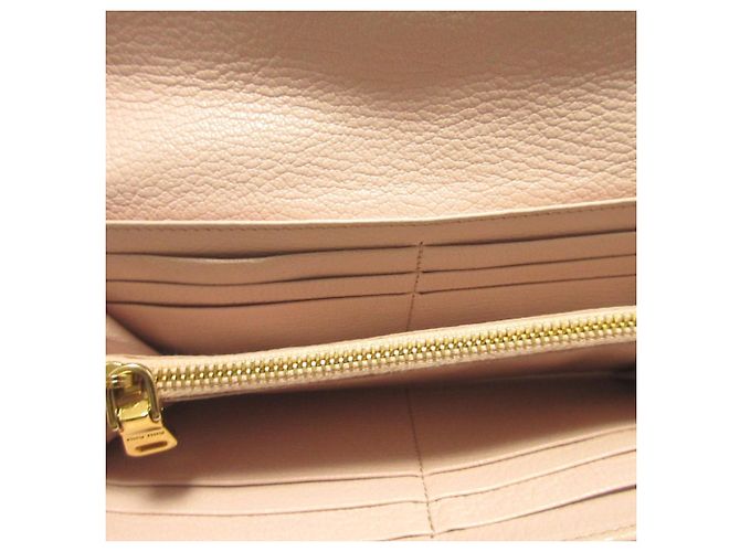 Portafoglio bi-fold in pelle rosa Miu Miu - vista 4