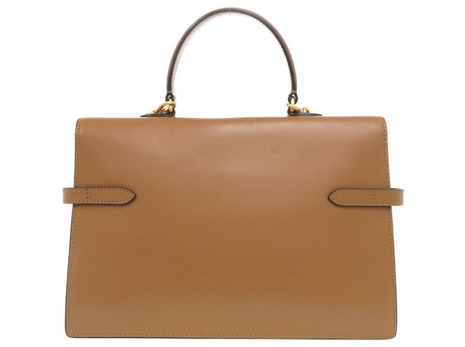 Borsa Satchel ID in pelle Polo Ralph Lauren Marrone - vista 3