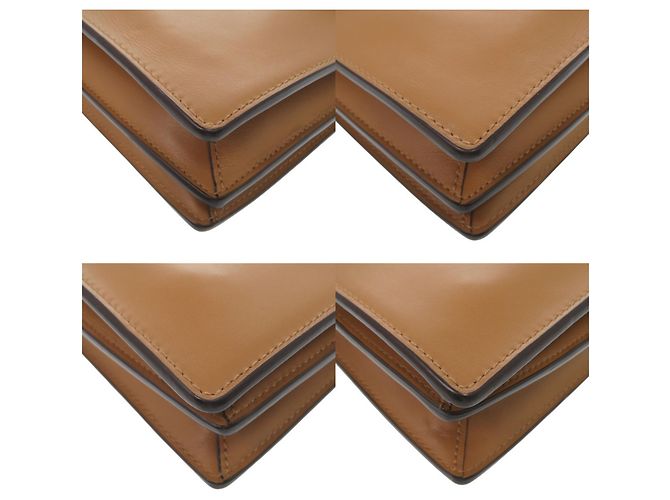 Borsa Satchel ID in pelle Polo Ralph Lauren Marrone - vista 4