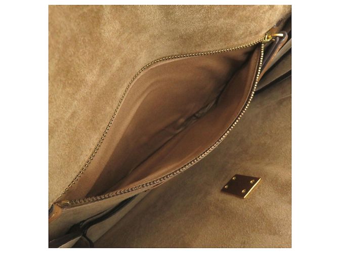 Borsa Satchel ID in pelle Polo Ralph Lauren Marrone - vista 9