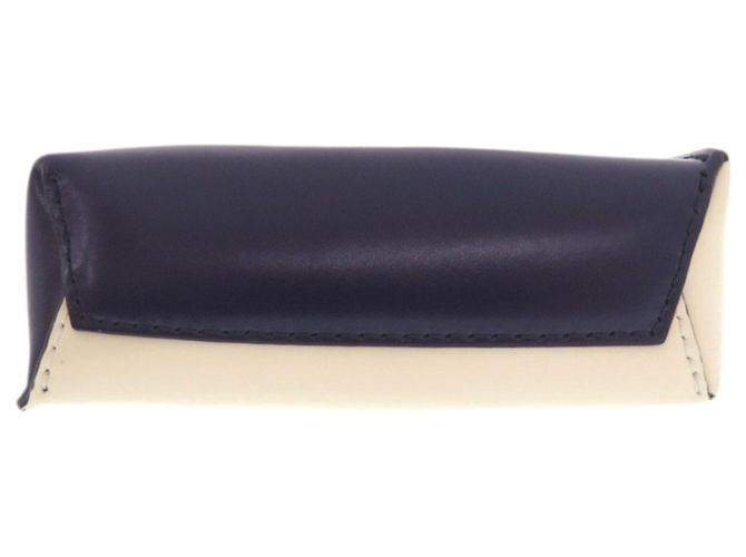Borsa a mano 2-Way Marni Museo Nano in pelle Marrone Blu navy - vista 5