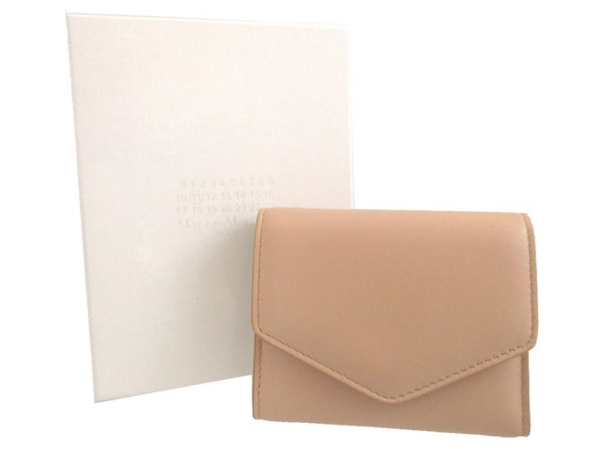Maison Martin Margiela Cartera tri-fold Maison Margiela Beige - vista 2