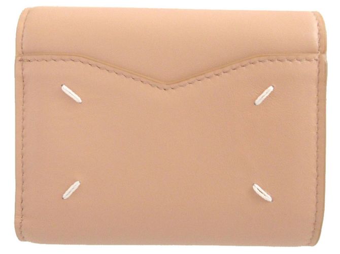 Maison Martin Margiela Cartera tri-fold Maison Margiela Beige - vista 3