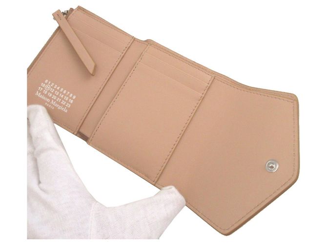 Maison Martin Margiela Cartera tri-fold Maison Margiela Beige - vista 5