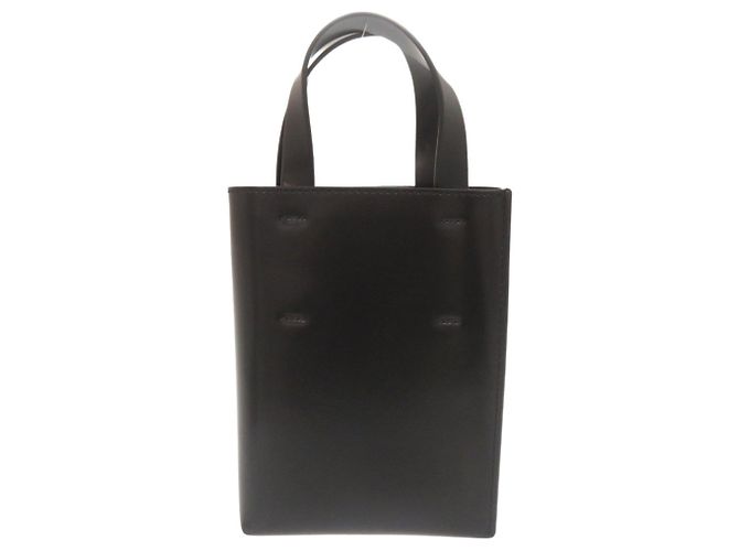 Borsa a mano Marni Museo Nano in pelle nera Nero - vista 2