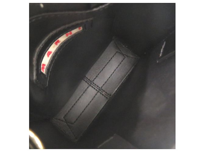 Borsa a mano Marni Museo Nano in pelle nera Nero - vista 6