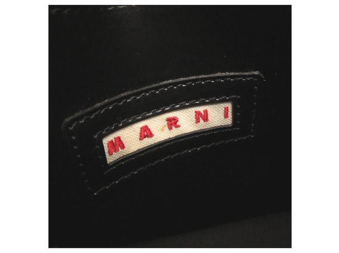 Borsa a mano Marni Museo Nano in pelle nera Nero - vista 8