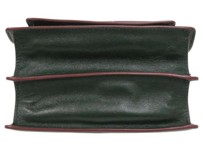 Borsa a tracolla Marni in vitello verde - vista 5
