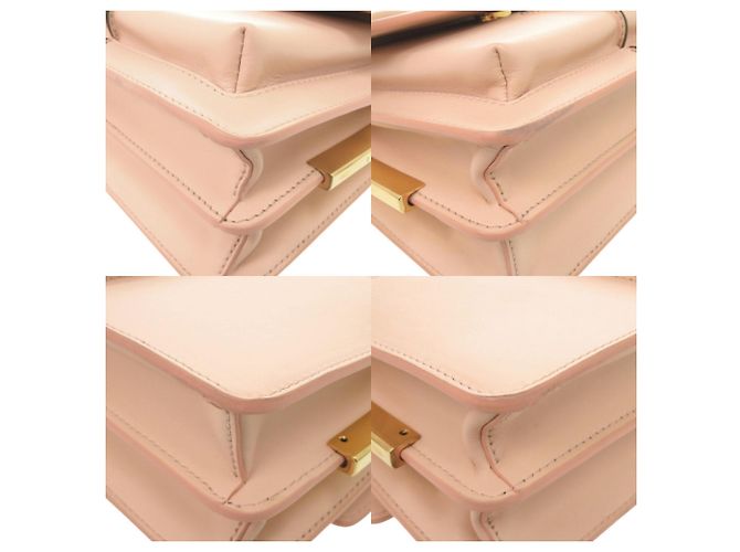 Borsa Attache Marni in pelle rosa - vista 4