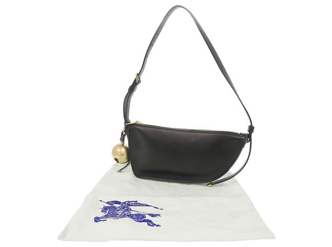 Sac bandoulière Burberry Mini Shield Noir - vue 2
