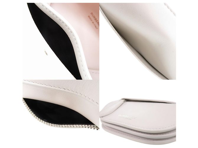Borsa a spalla micro Burberry Mini Olympia in vitello bianco - vista 6