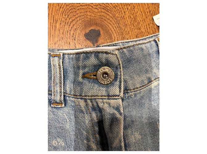 Loewe Paula's Ibiza Moon Print Vaqueros Wide-Leg Azul - vista 10