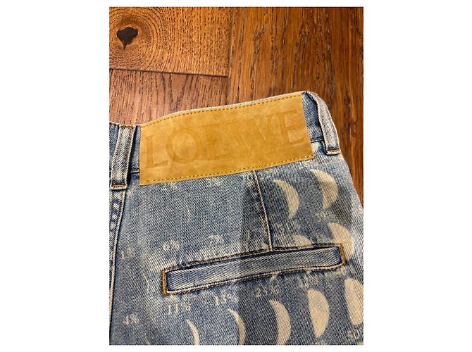 Loewe Paula's Ibiza Moon Print Vaqueros Wide-Leg Azul - vista 5