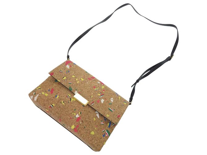 Stella Mc Cartney Borsa a tracolla Stella McCartney in sughero marrone - vista 6