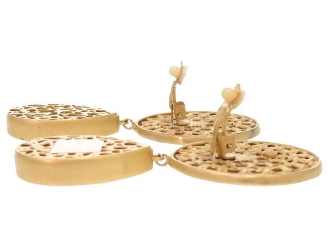 Orecchini a clip Dolce & Gabbana in ottone dorato e cristalli D'oro - vista 4