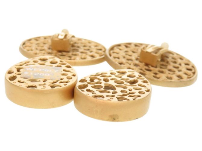 Orecchini a clip Dolce & Gabbana in ottone dorato e cristalli D'oro - vista 5