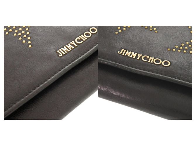 Borsa a tracolla Jimmy Choo Star Studded in pelle nera Nero - vista 10