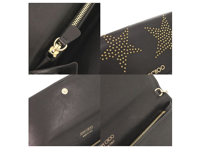 Borsa a tracolla Jimmy Choo Star Studded in pelle nera Nero - vista 8