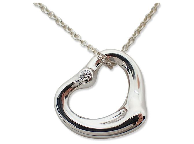 Autre Marque Collana con ciondolo a cuore in diamante Tiffany & Co. 925 - vista 2