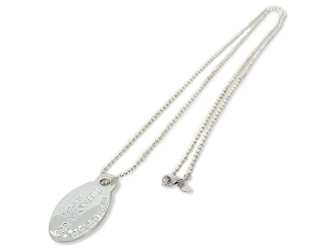 Autre Marque Pendente lungo Tiffany & Co. 925 Return to Tiffany con medaglione ovale - vista 2