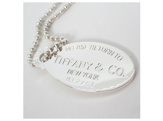 Autre Marque Pendente lungo Tiffany & Co. 925 Return to Tiffany con medaglione ovale - vista 3
